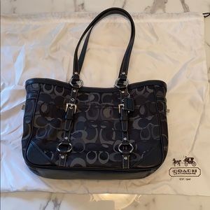 Coach Signature Collection Handbag Black